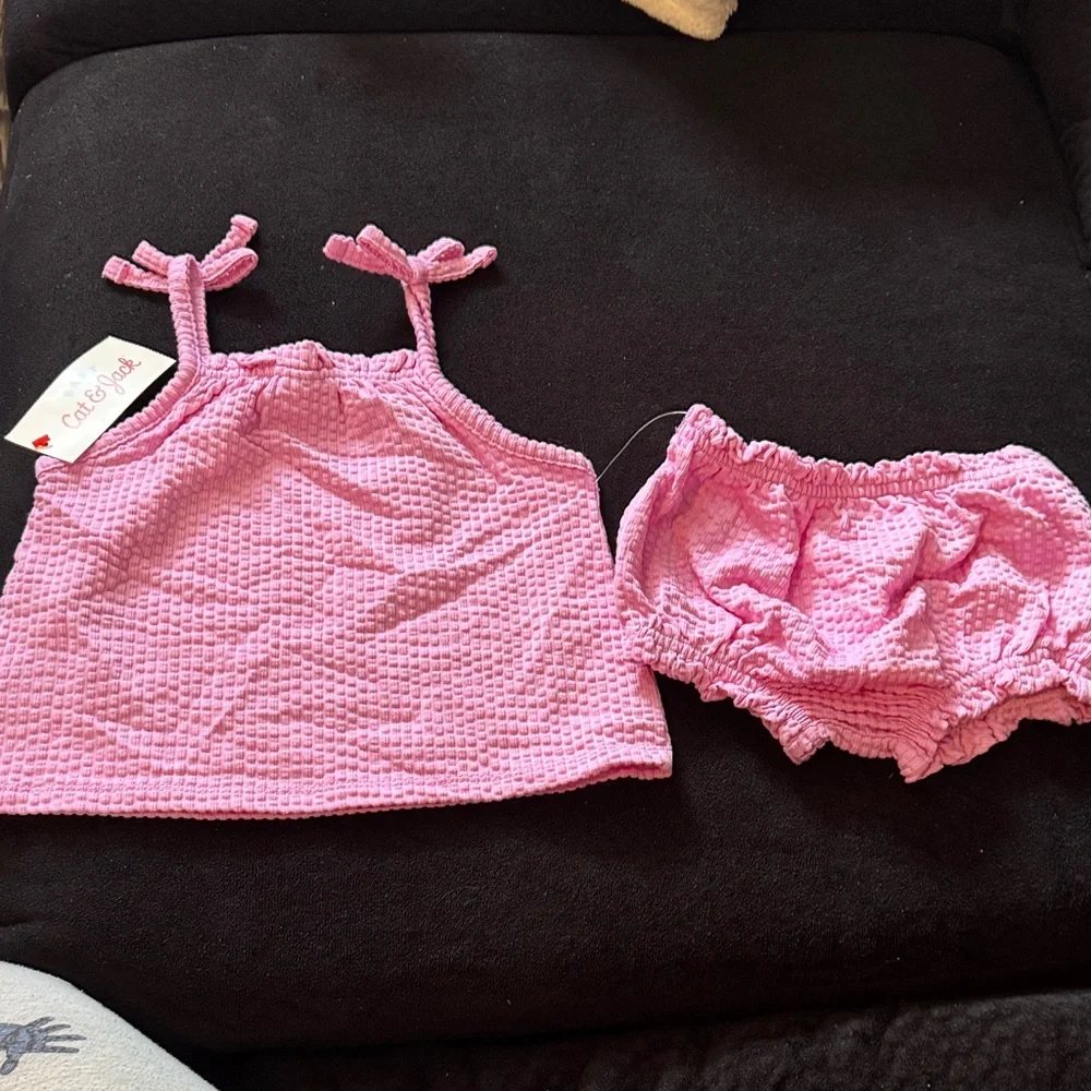 Cat & Jack Pink Diaper Cover Set
